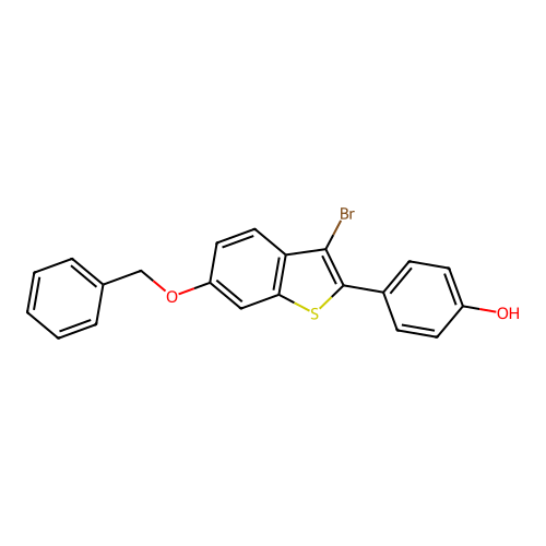 4-(6-(Benzyloxy)-3-bromobenzo[b]thiophen-2-yl)phenol structure