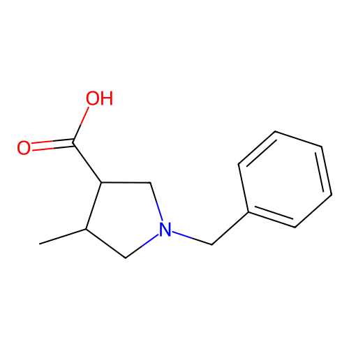 1-Benzyl-4-methylpyrrolidine-3-carboxylic acid structure