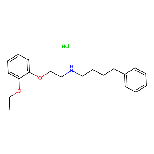 N-(2-(2-Ethoxyphenoxy)ethyl)-4-phenylbutan-1-amine hydrochloride structure