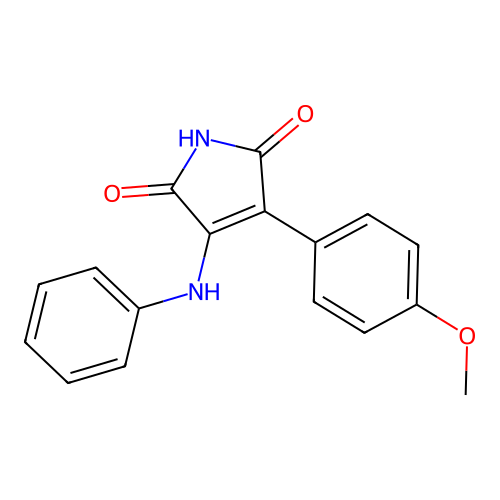 1H-Pyrrole-2,5-dione, 3-(4-methoxyphenyl)-4-(phenylamino)- structure