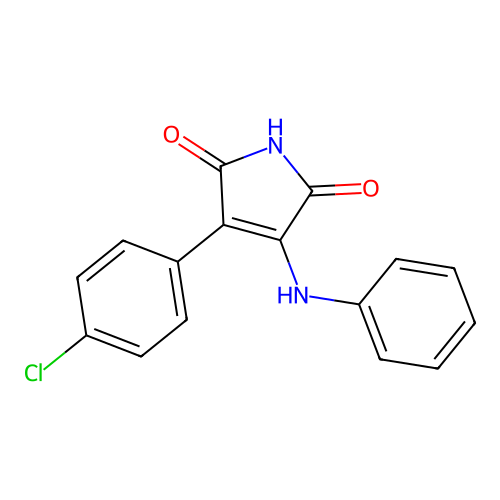 3-(4-chlorophenyl)-4-(phenylamino)-2,5-dihydro-1H-pyrrole-2,5-dione structure