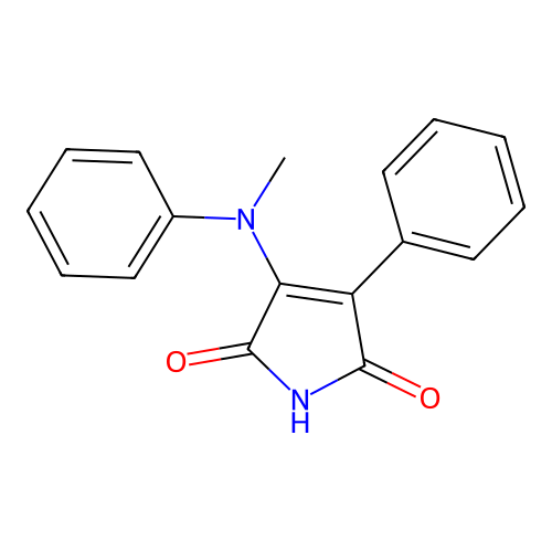 3-[methyl(phenyl)amino]-4-phenyl-2,5-dihydro-1H-pyrrole-2,5-dione structure
