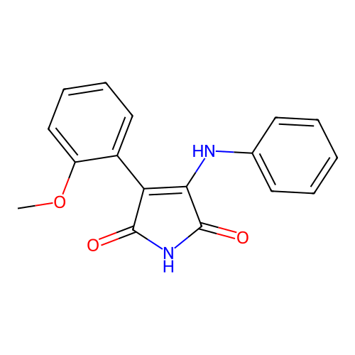 3-(2-methoxyphenyl)-4-(phenylamino)-2,5-dihydro-1H-pyrrole-2,5-dione structure