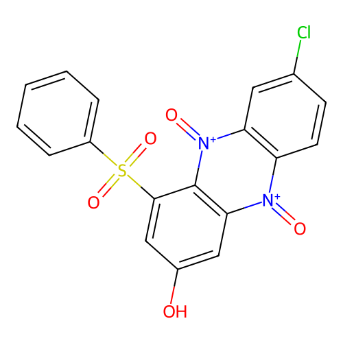 4-(Benzenesulfonyl)-7-chloro-5,10-dioxo-phenazin-2-ol structure