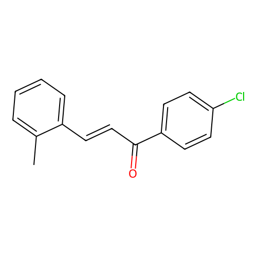 (2E)-1-(4-Chlorophenyl)-3-(2-methylphenyl)prop-2-en-1-one structure