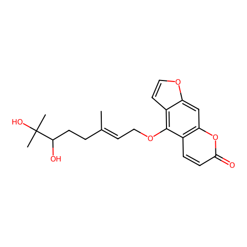 6',7'-Dihydroxybergamottin structure