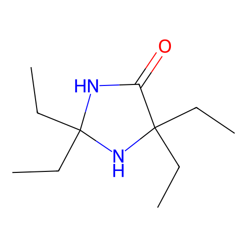 4-Imidazolidinone, 2,2,5,5-tetraethyl- structure