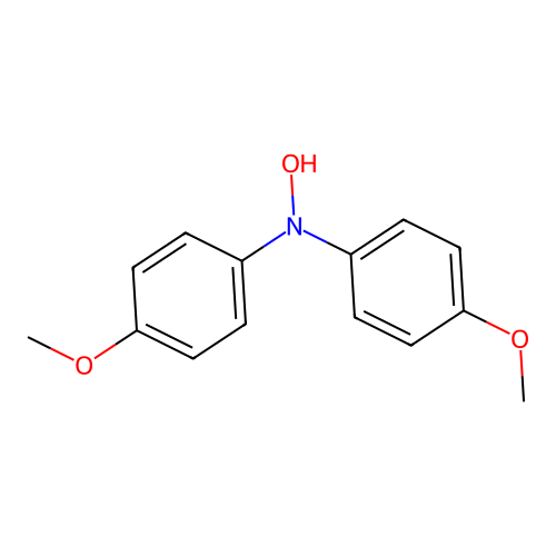 N,N-bis(4-methoxyphenyl)hydroxylamine structure