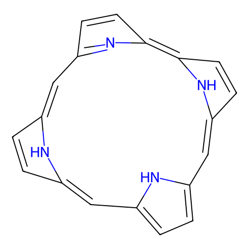 Corrole structure