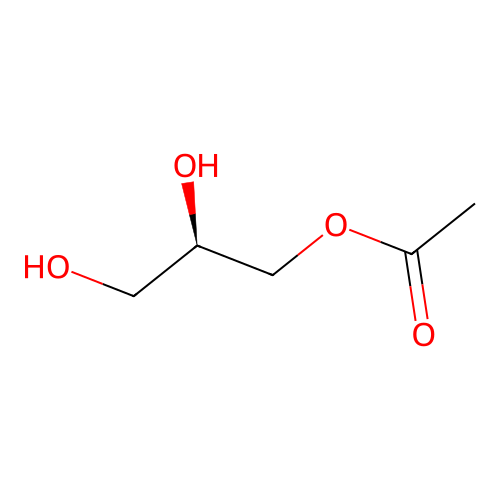 (R)-3-acetoxypropane-1,2-diol structure