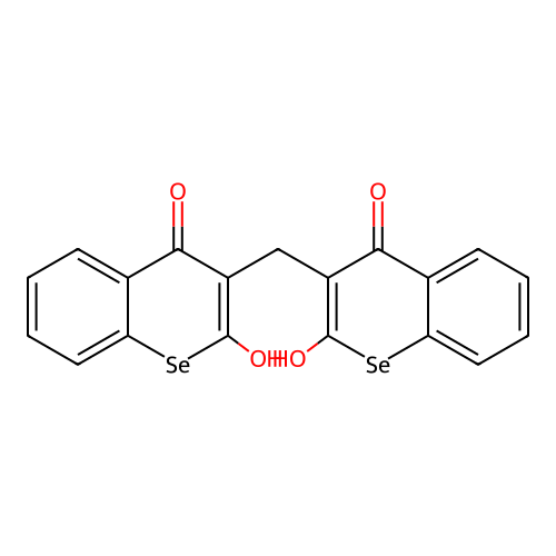 1-Selenocoumarin, 3,3'-methylenebis[4-hydroxy- structure