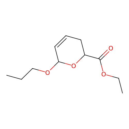 2H-Pyran-2-carboxylic acid, 3,6-dihydro-6-propoxy-, ethyl ester structure