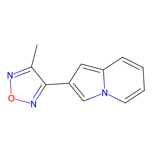 3-Indolizin-2-yl-4-methyl-1,2,5-oxadiazole structure