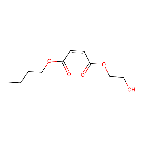 Butyl 2-hydroxyethyl maleate structure