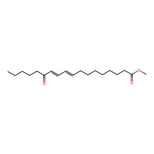 Methyl (E,E)-13-oxo-9,11-octadecadienoate structure