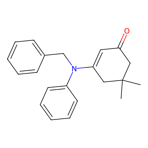 3-(Benzylanilino)-5,5-dimethyl-2-cyclohexen-1-one structure