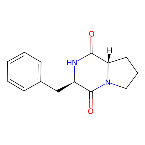 Phenylalanyl-prolyl diketopiperazine structure