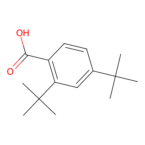 2,4-Ditert-butylbenzoic acid structure