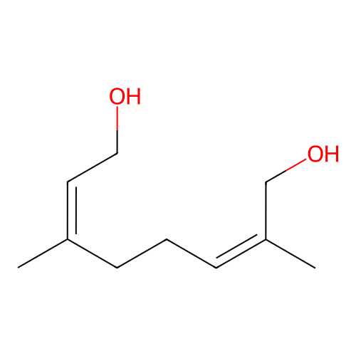 2,6-Dimethylocta-2,6-diene-1,8-diol structure