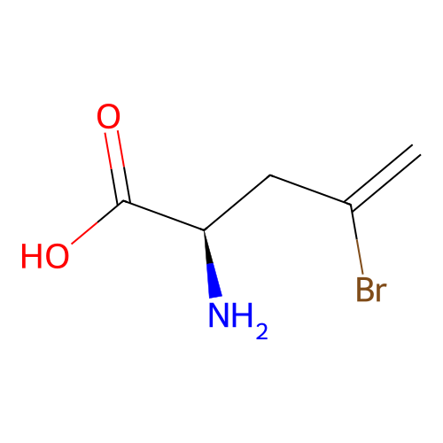 (R)-2-Amino-4-bromopent-4-enoic acid structure