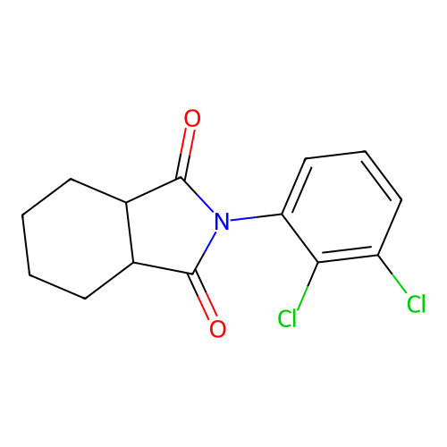 2-(2,3-dichlorophenyl)hexahydro-1H-isoindole-1,3(2H)-dione structure