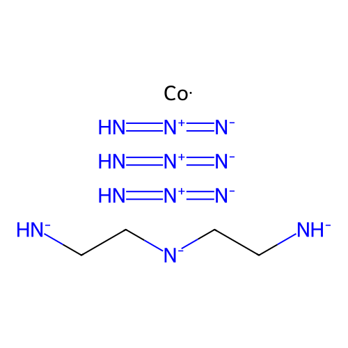 mer-Triazido(diethylenetriamine)cobalt structure