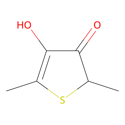 4-Hydroxy-2,5-dimethyl-2,3-dihydrothiophen-3-one structure