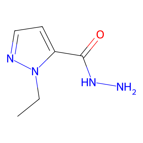 1-ethyl-1H-pyrazole-5-carbohydrazide structure