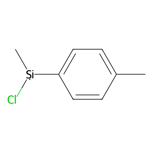 Chloro-methyl-(4-methylphenyl)silicon structure