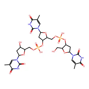Thymidylyl(3'-5')thymidylyl(3'-5')thymidine structure