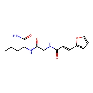 呋喃丙烯酰甘氨酰亮氨酰胺 structure