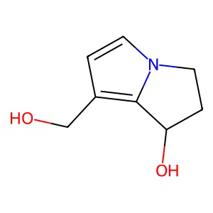 1H-Pyrrolizine-7-methanol, 2,3-dihydro-1-hydroxy- structure