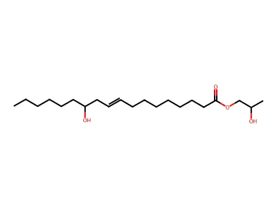 2-Hydroxypropyl 12-hydroxyoctadec-9-enoate structure
