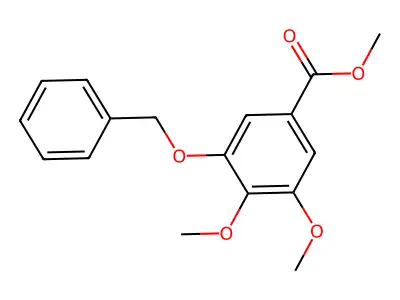 3-Benzyloxy-4,5-dimethoxy-benzoic acid methyl ester structure
