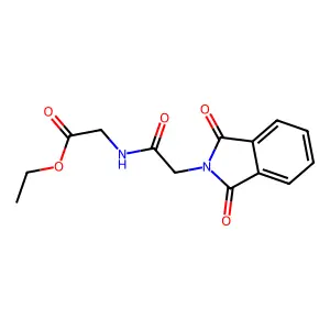 Ethyl 2-(2-(1,3-dioxoisoindolin-2-yl)acetamido)acetate structure