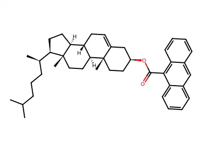 Cholesteryl 9-anthracenecarboxylate structure