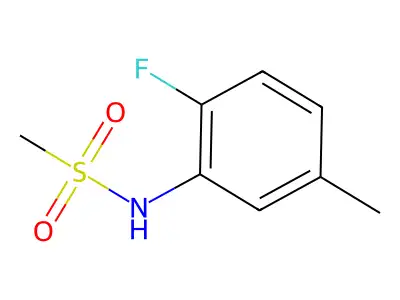 N-(2-fluoro-5-methylphenyl)methanesulfonamide structure