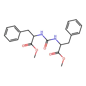 methyl 2-[(1-methoxy-1-oxo-3-phenylpropan-2-yl)carbamoylamino]-3-phenylpropanoate structure
