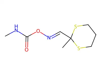 [(2-methyl-1,3-dithian-2-yl)methylideneamino] N-methylcarbamate structure