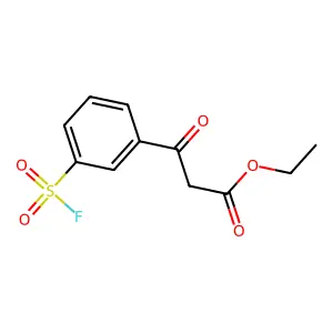 Ethyl 3-(3-fluorosulfonylphenyl)-3-oxopropanoate structure