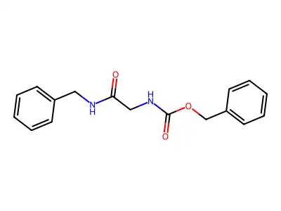 Benzyl N-[(benzylcarbamoyl)methyl]carbamate structure