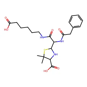 Benzylpenicilloyl G structure