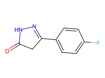 3-(4-fluorophenyl)-1H-pyrazol-5(4H)-one structure