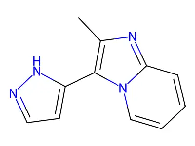 2-methyl-3-(1H-pyrazol-3-yl)imidazo[1,2-a]pyridine structure
