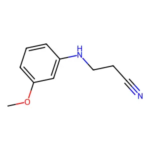 3-(3-Methoxyanilino)propanenitrile structure