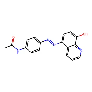 5-(p-Acetamidophenylazo)-8-quinolinol hydrochloride structure