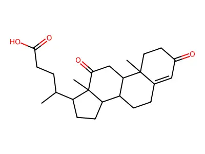 4-(Dimethyl-dioxo-tetradecahydro-1H-cyclopenta(A)phenanthren-YL)-pentanoic acid structure