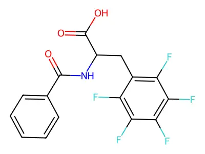 N-Benzoyl-2,3,4,5,6-pentafluorophenylalanine structure