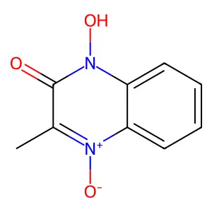 1-Hydroxy-3-methyl-4-oxidoquinoxalin-4-ium-2-one structure