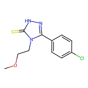 5-(4-Chloro-phenyl)-4-(2-methoxy-ethyl)-4H-[1,2,4]triazole-3-thiol structure